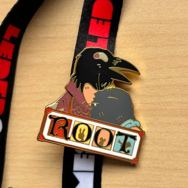 Leder Games Root Underworld pin's portrait Corvid Mole
