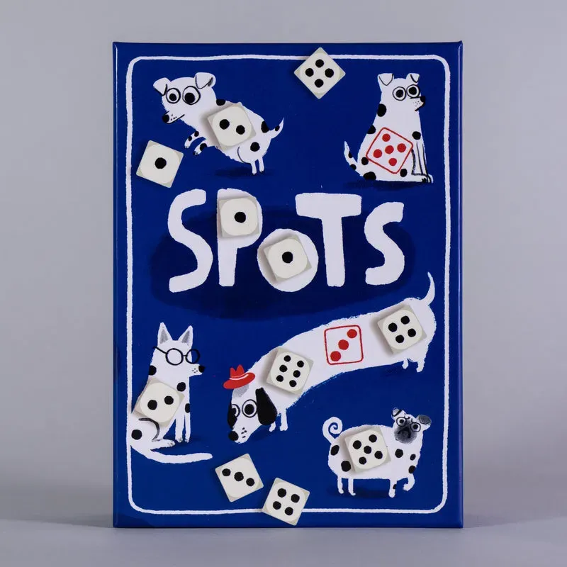 CMYK Spots jeu de dés carton 18 jeux stop ou encore