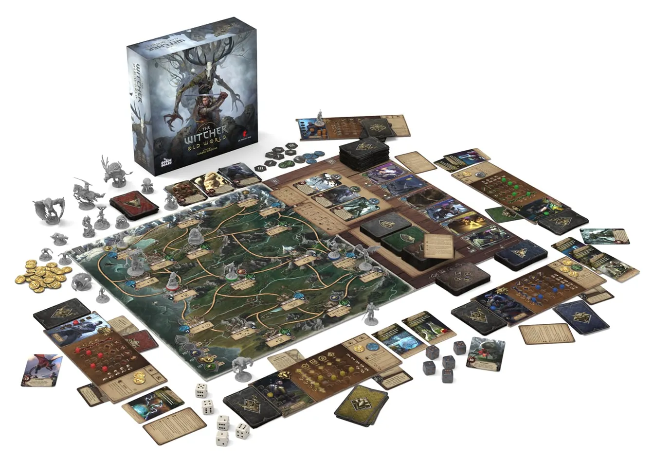 ION Game Design The Witcher Old World jeu de société suédois aventure