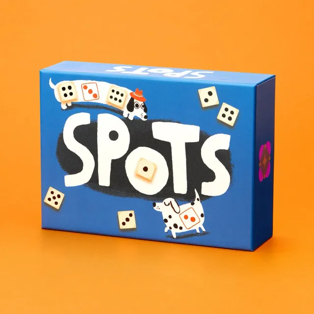 CMYK Spots jeu de dés chiens stop ou encore