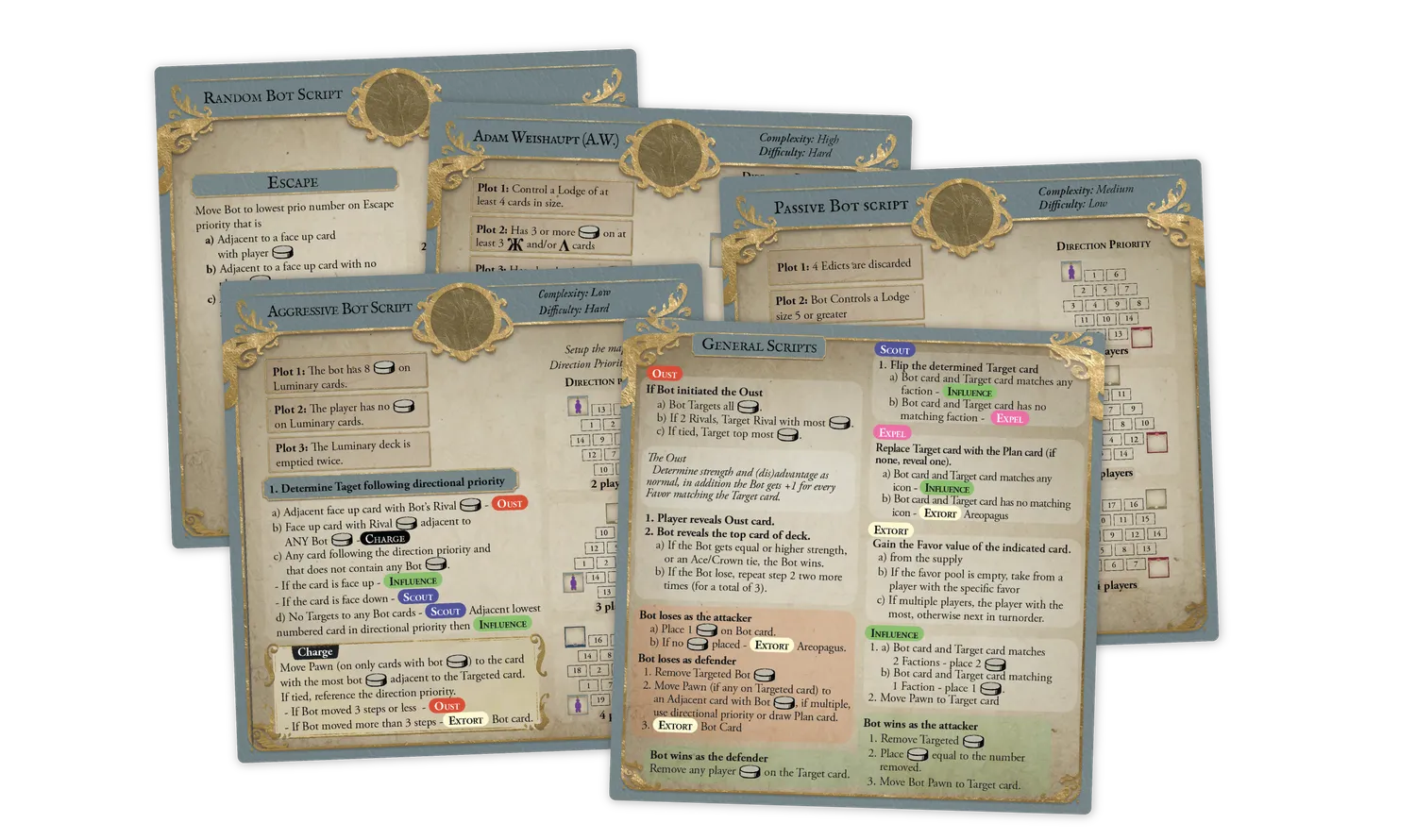 ION Game Design Pax Illuminaten jeu de société historique