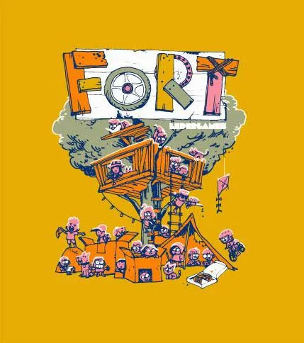Leder Games Fort tee XS 100% coton coupe unisexe
