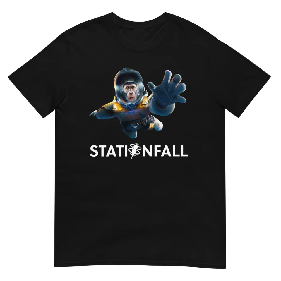 ION Game Design Stationfall Space Chimp t-shirt coton