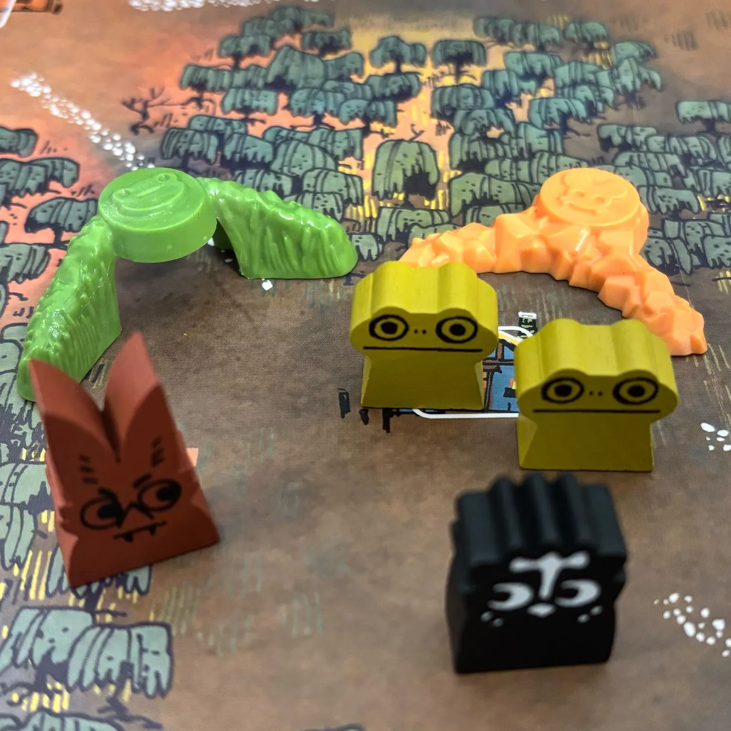 Leder Games Root Frog Clearing Markers marqueurs grenouille deluxe
