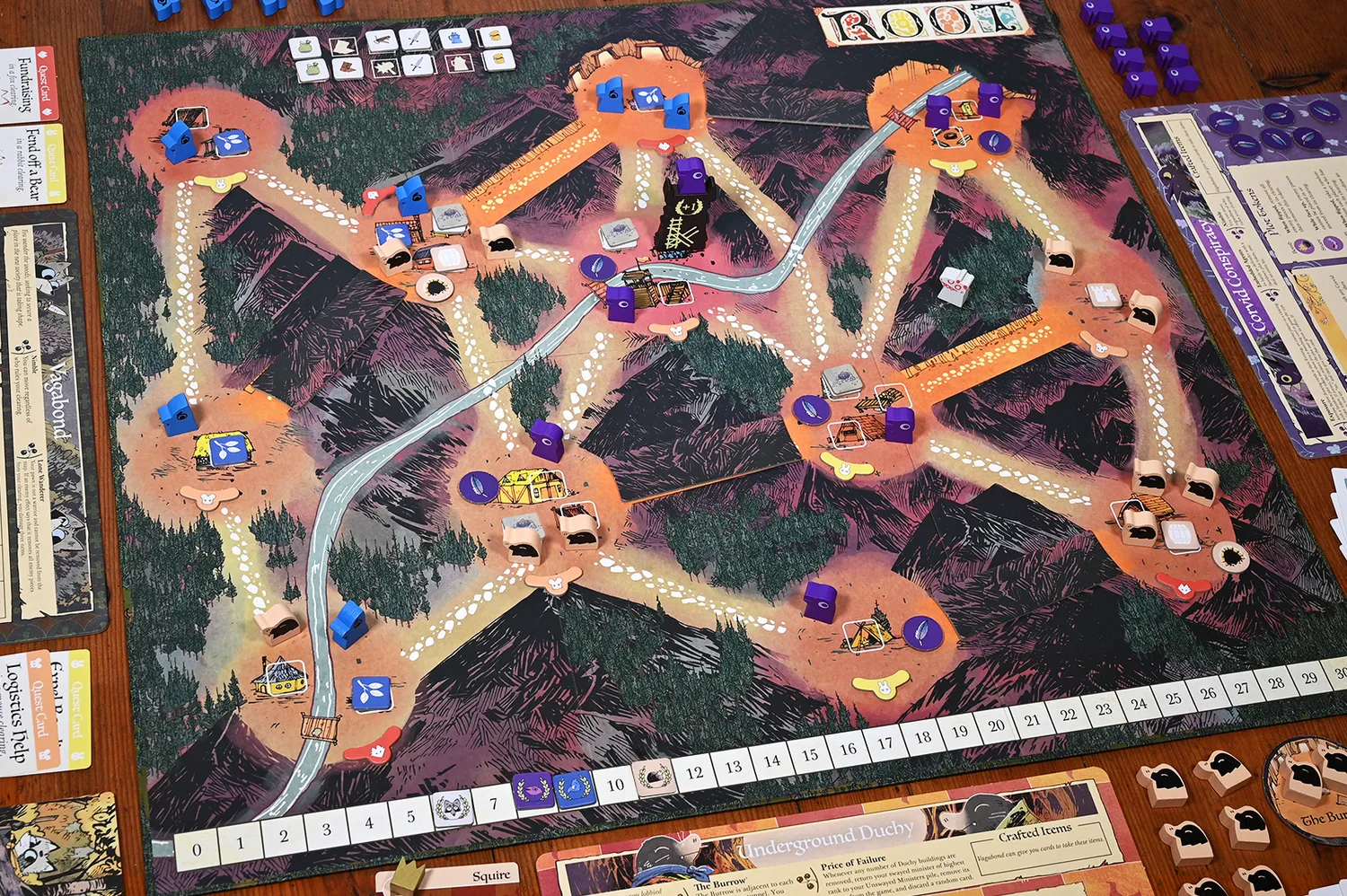 Leder Games Root Underworld extension jeu 2 factions
