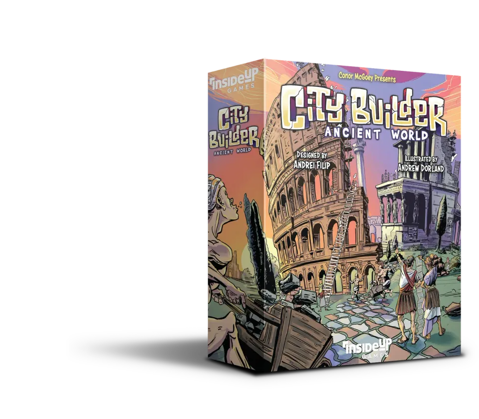Inside Up Games City Builder Ancient World jeu de société antique