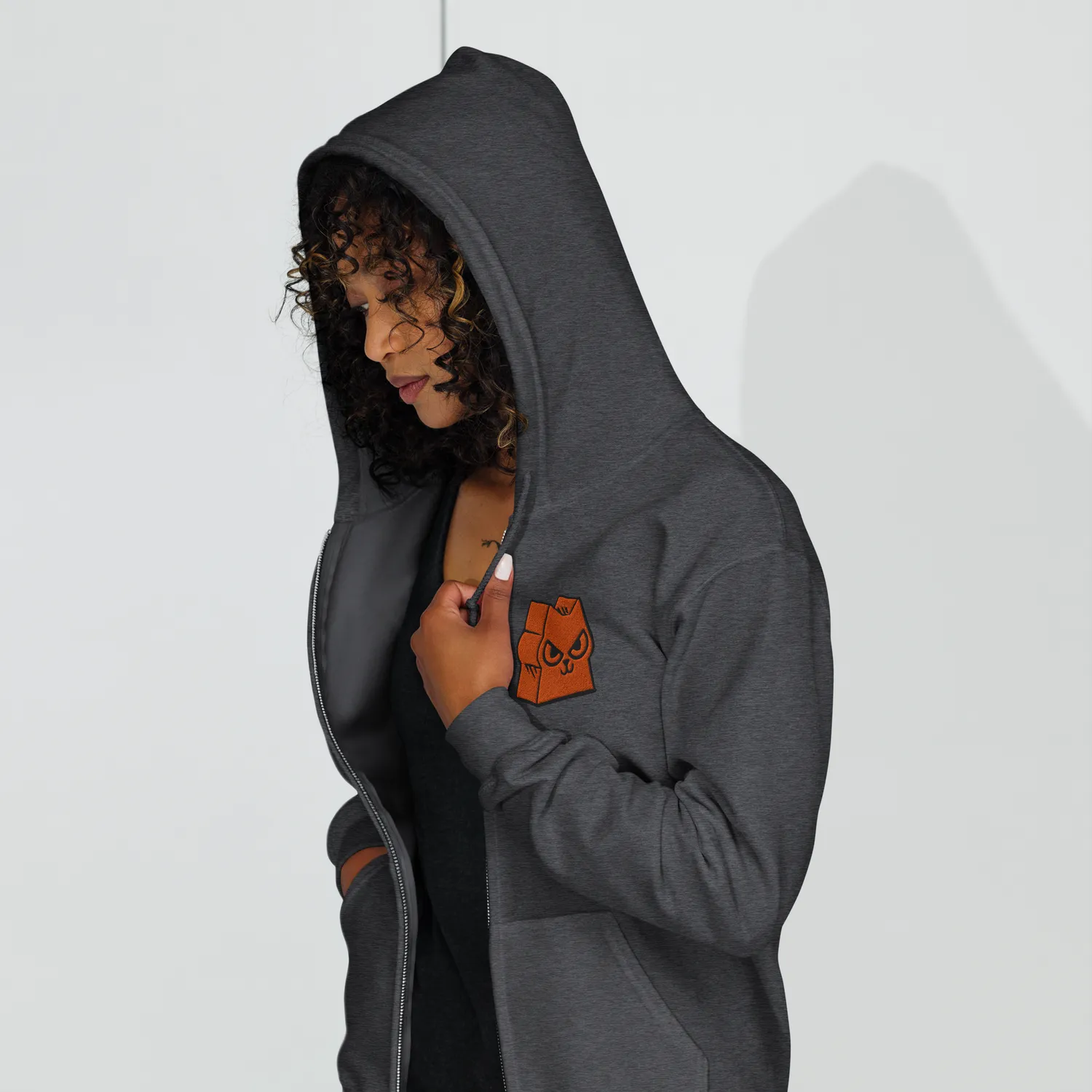 Leder Games Root Marquise Meeple sweat zippé noir coton