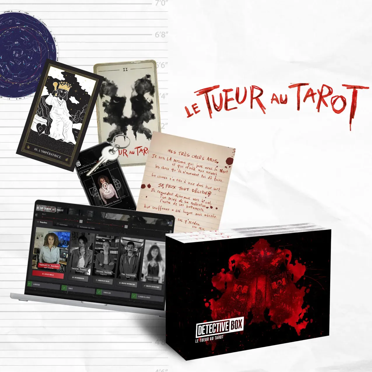 Detective Box Pack Ultime jeu d'enquête 5 enquêtes