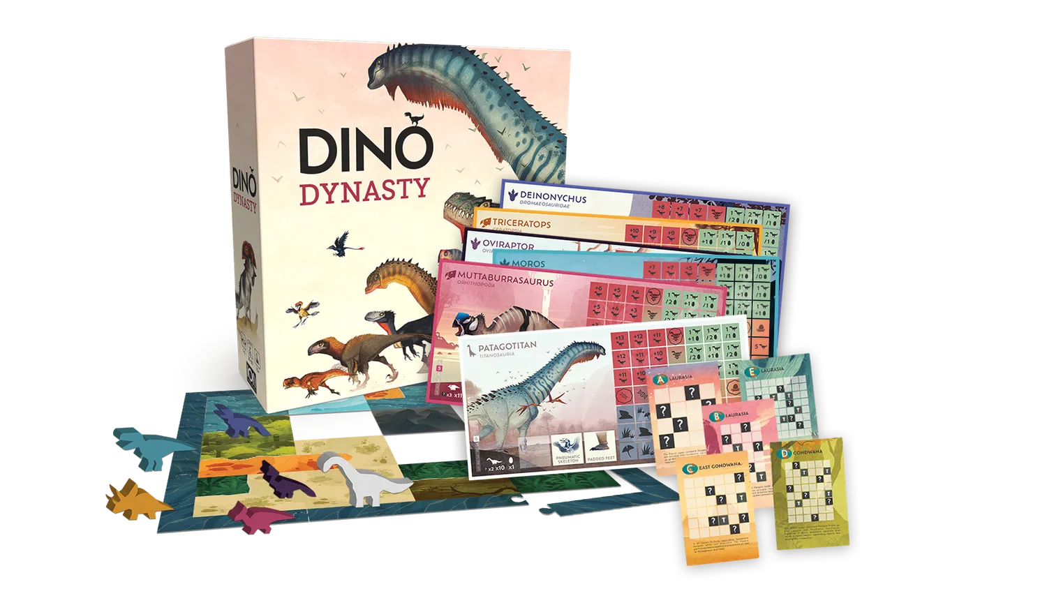 ION Dino Dynasty jeu de société dinosaures retail