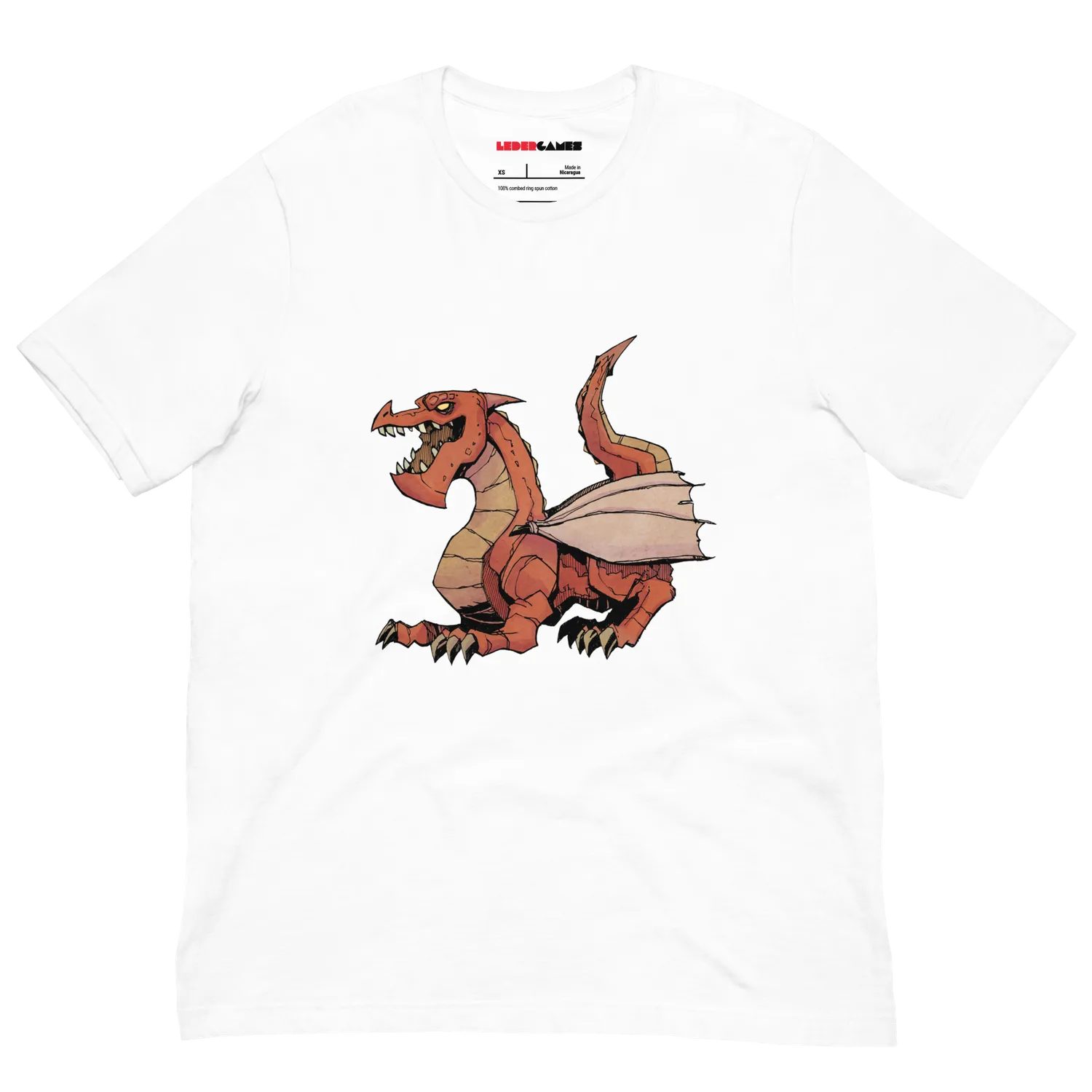 Leder Games Vast Dragon t-shirt coton Oxblood Black