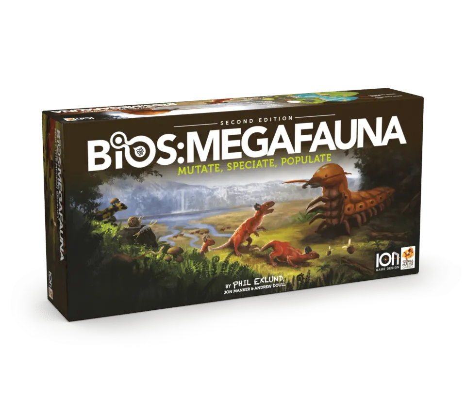ION Game Design Bios Megafauna 2e édition jeu de société évolution