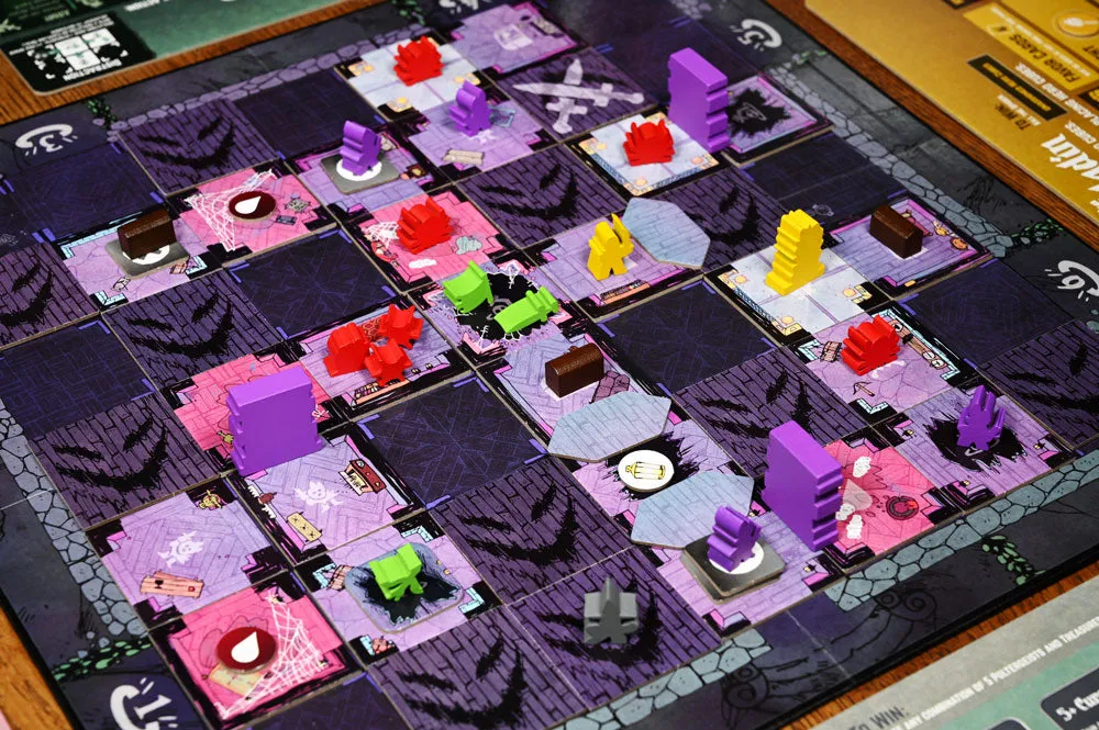 Leder Games Vast Haunted Hallways extension jeu + meeples bois