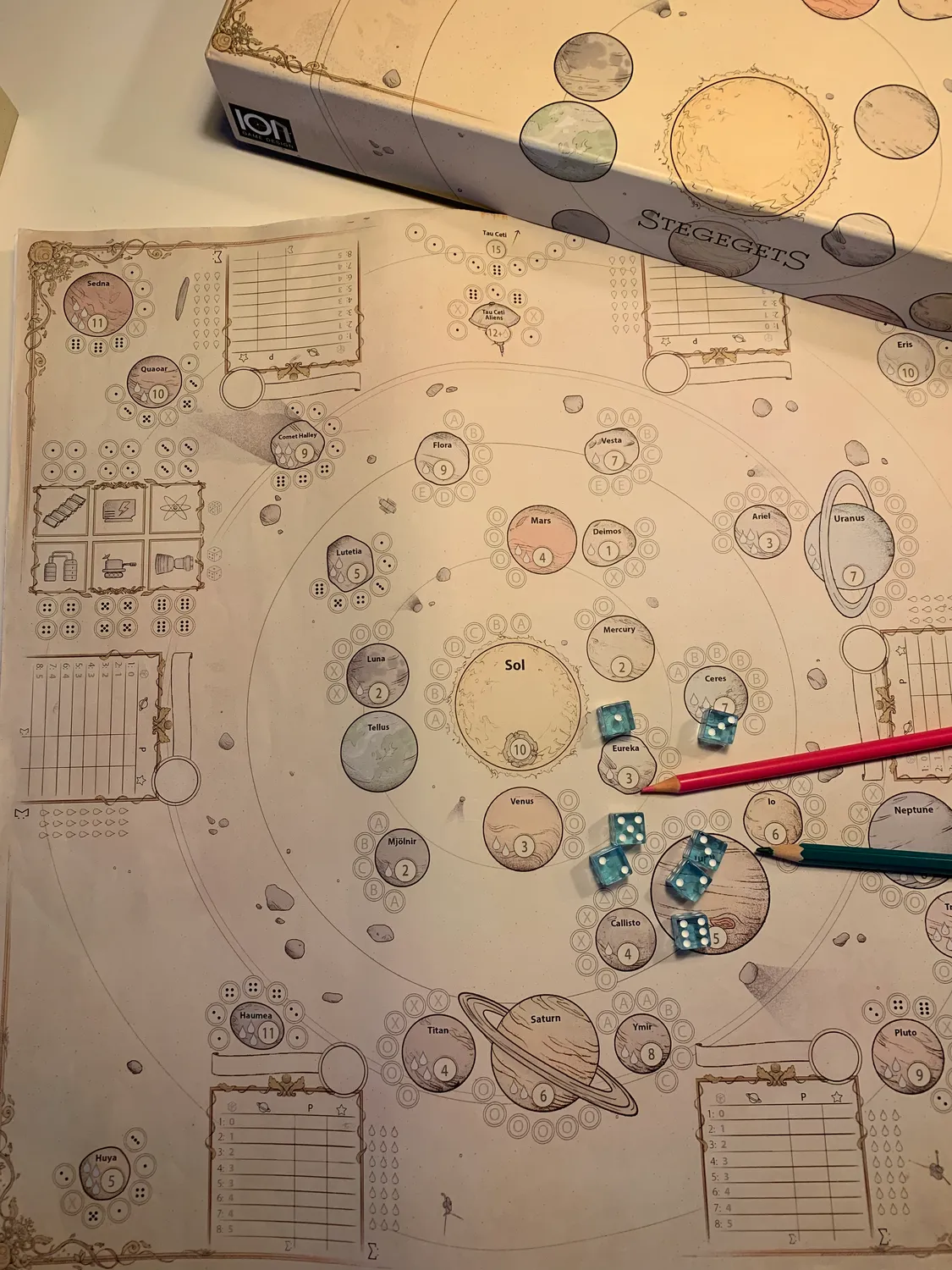 ION Game Design StegegetS Solar System jeu famille espace