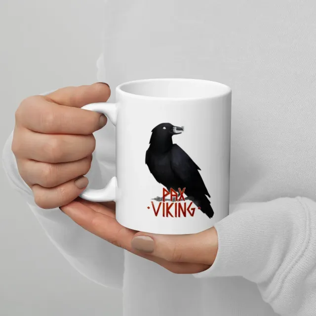 ION Game Design Pax Viking Raven mug céramique corbeau