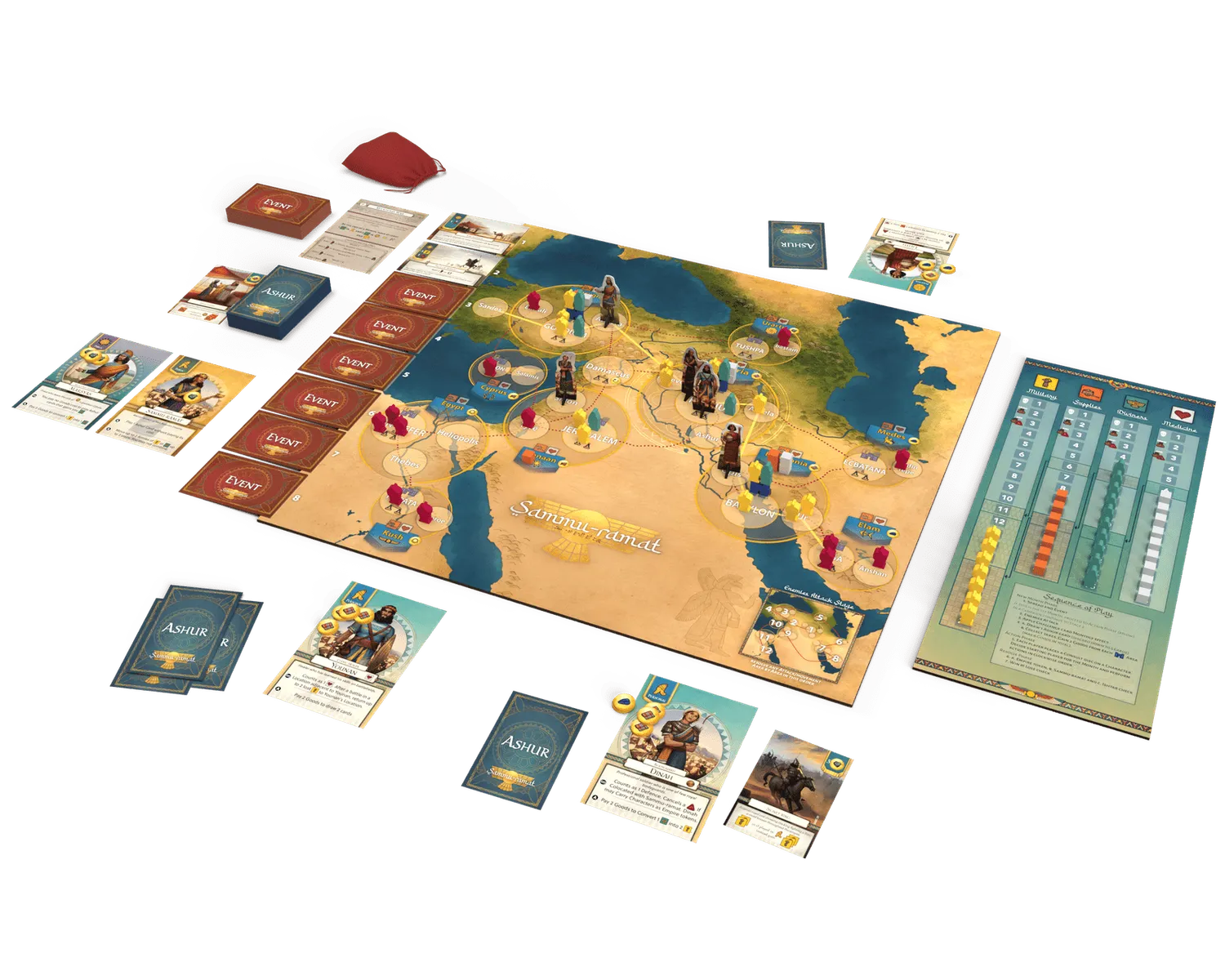 ION Game Design Sammu-ramat jeu de société historique coop