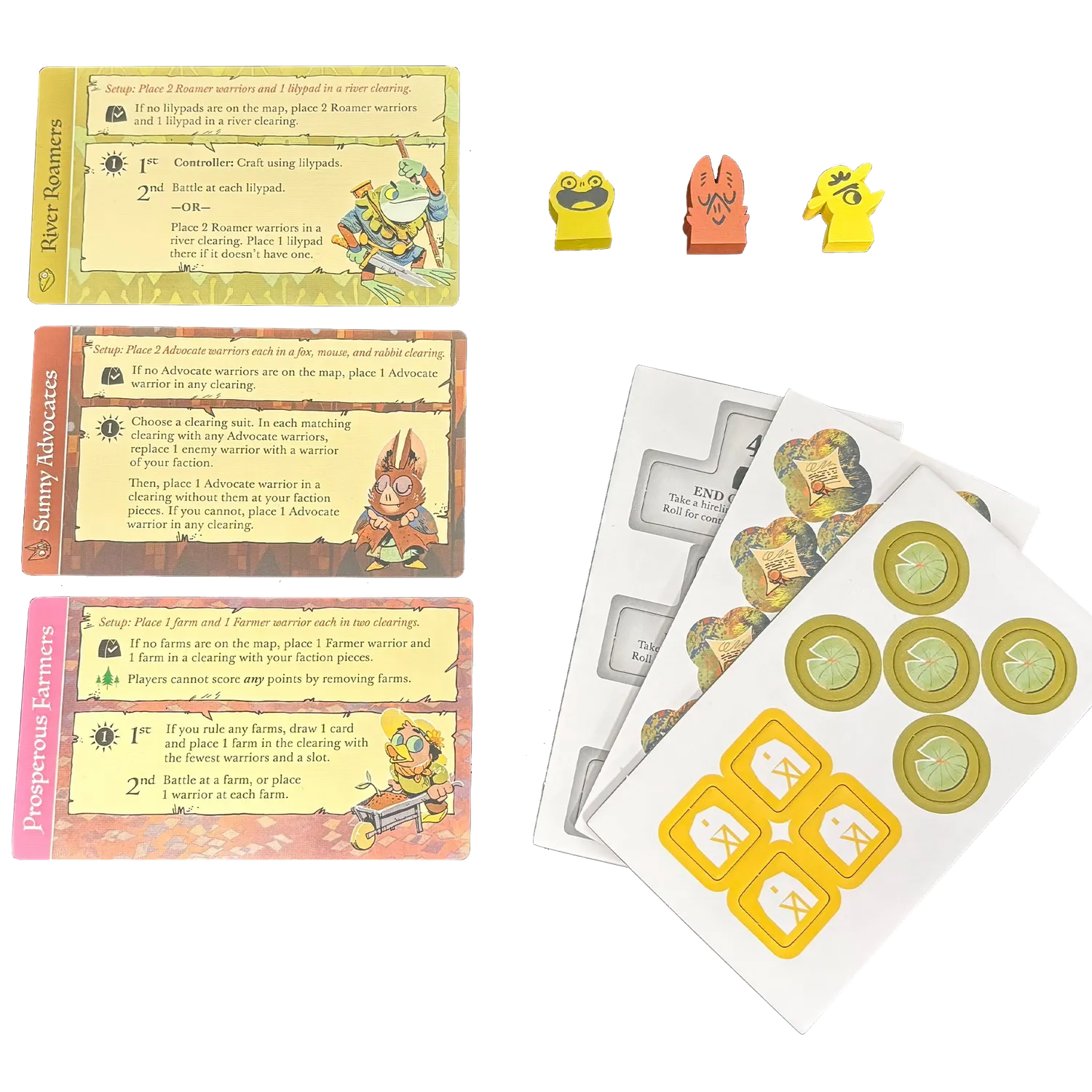 Leder Games Root Homeland Hirelings Pack extension 3 recrues