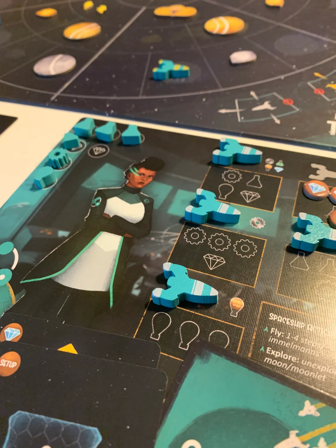 ION Game Design Dawn on Titan jeu société solo espace