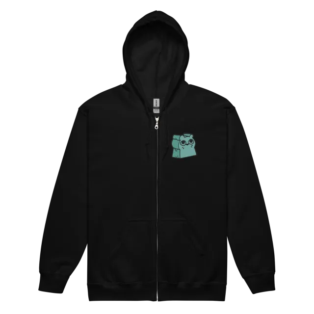 Leder Games Root Riverfolk sweat zippé noir brodé coton
