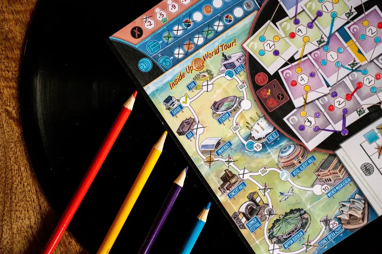 Inside Up Games Draft & Write Records jeu société