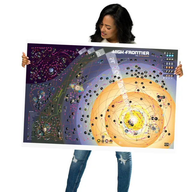 ION Game Design High Frontier 4 All Map poster 70x100 cm