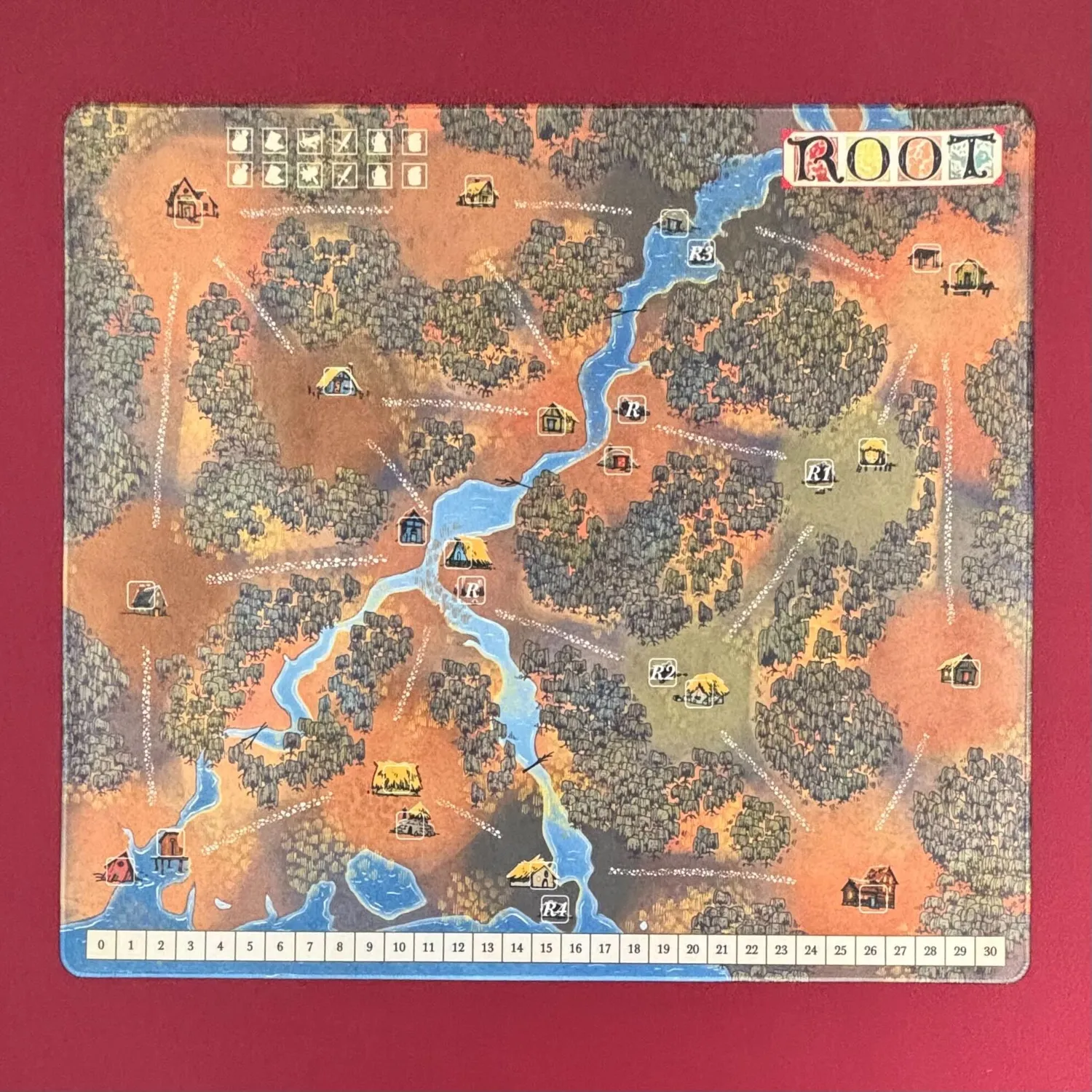 Leder Games Root Marsh Gorge tapis de jeu double-face néoprène