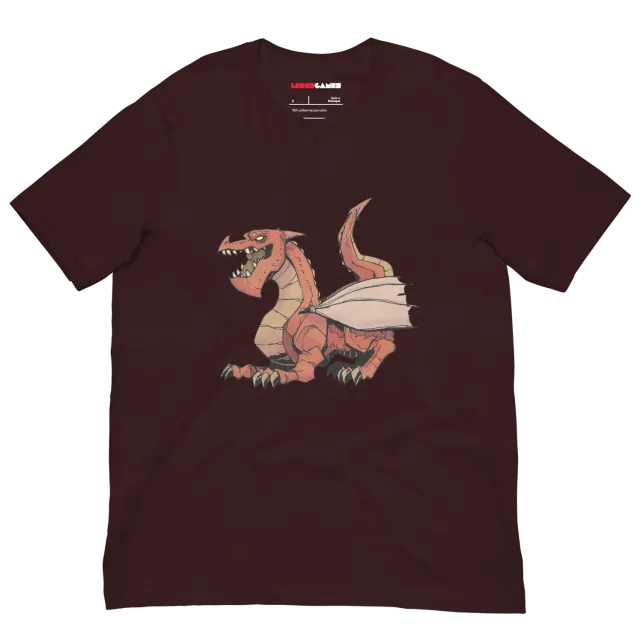 Leder Games Vast Dragon t-shirt coton Oxblood Black