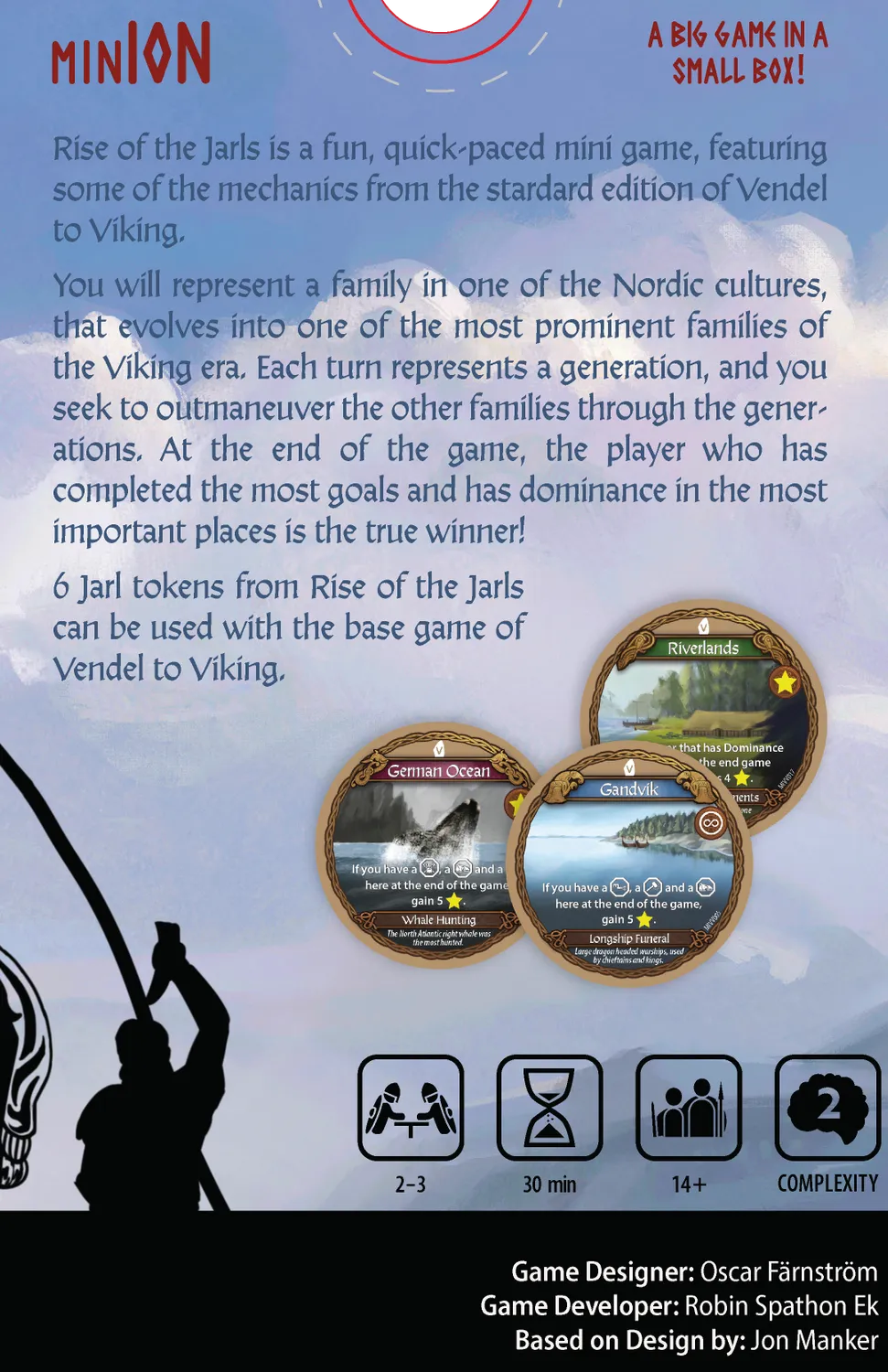 ION Vendel to Viking Rise of the Jarls jeu de société historique