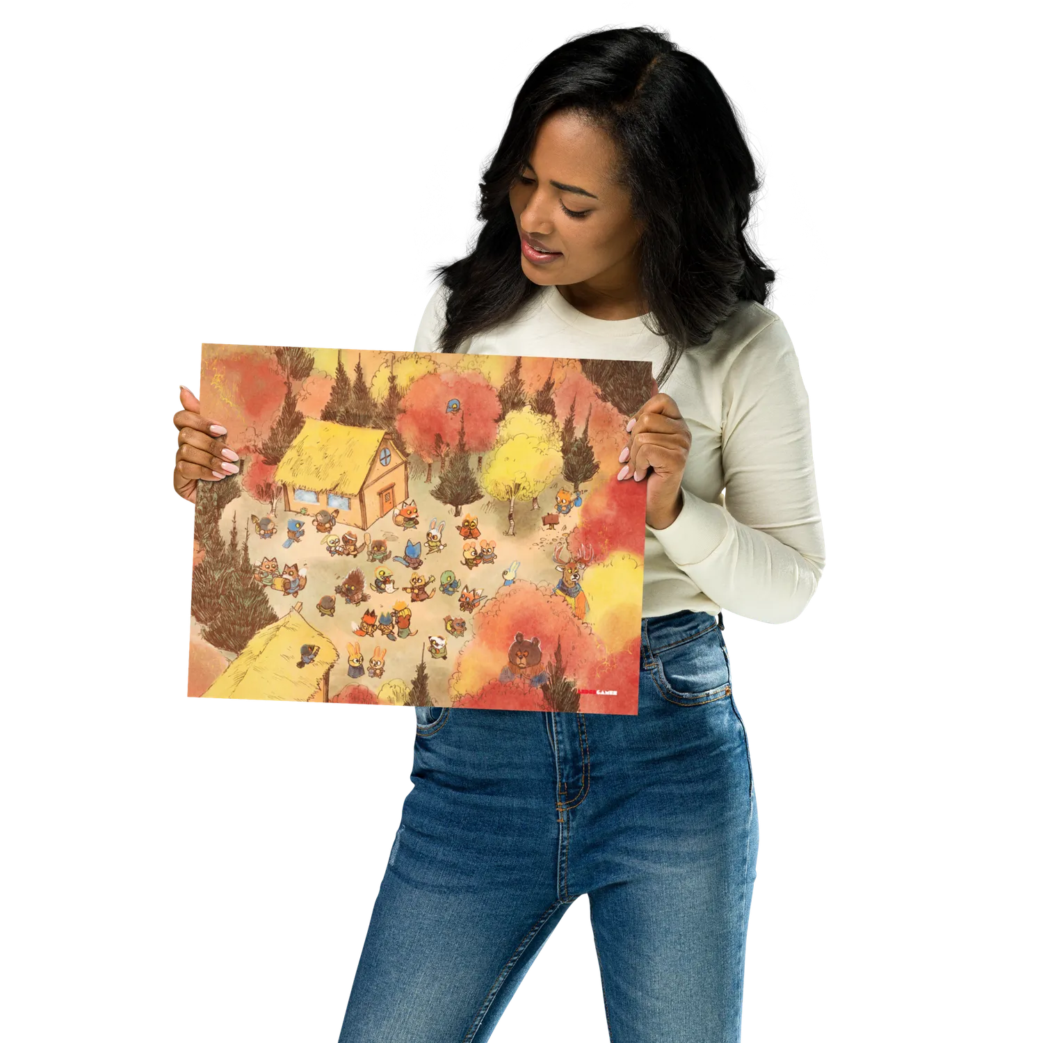 Leder Games Root Hirelings affiche 8x10 chibi