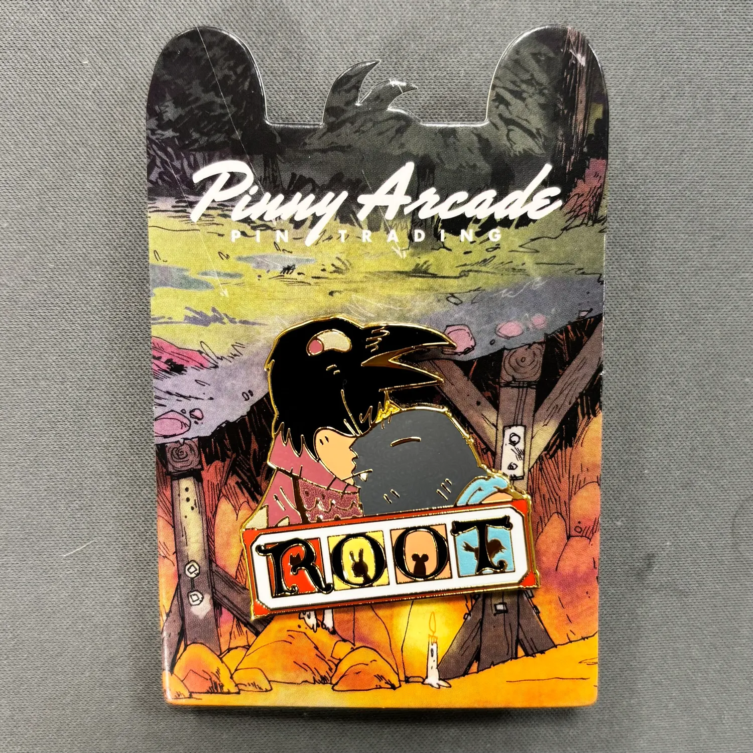 Leder Games Root Underworld pin's portrait Corvid Mole