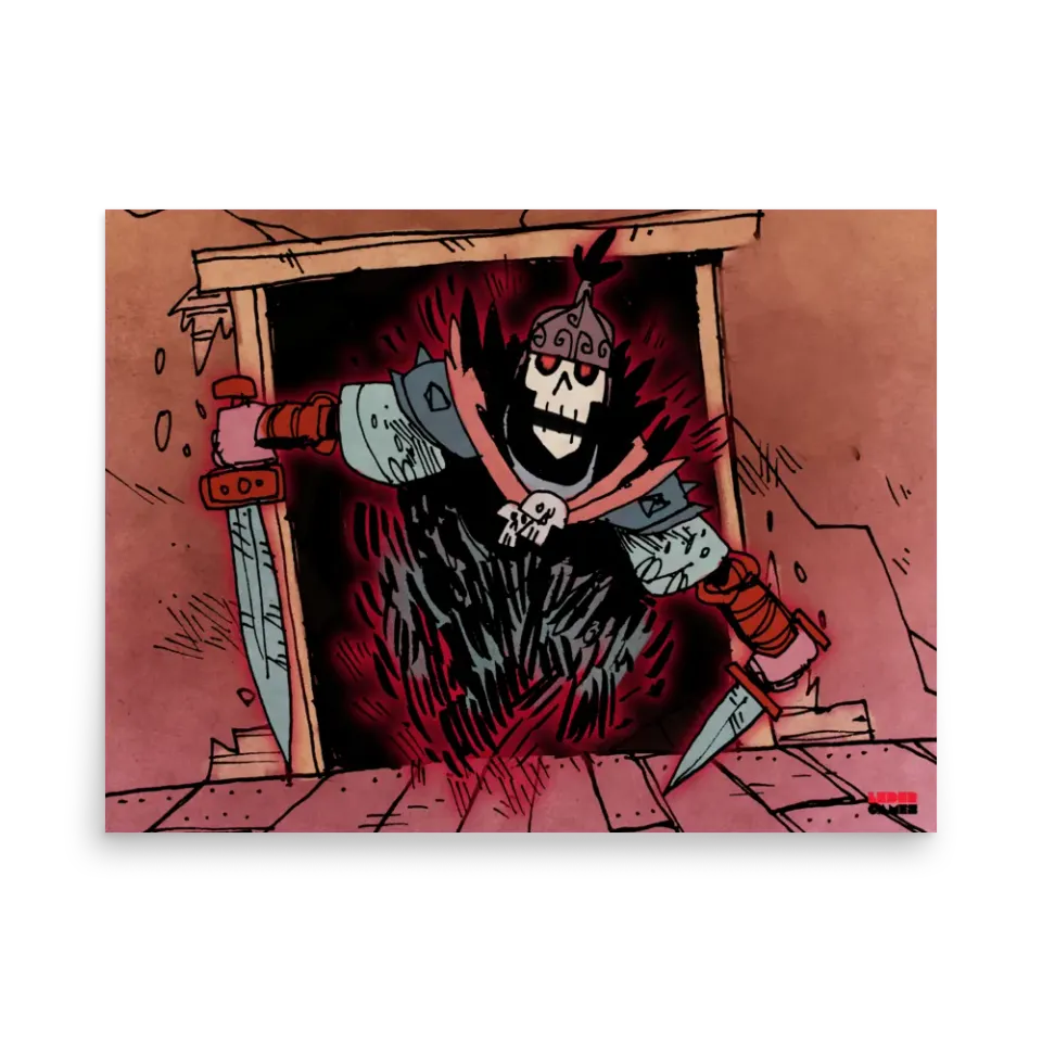 Leder Games Vast Haunted Hallways affiche 12x18 premium