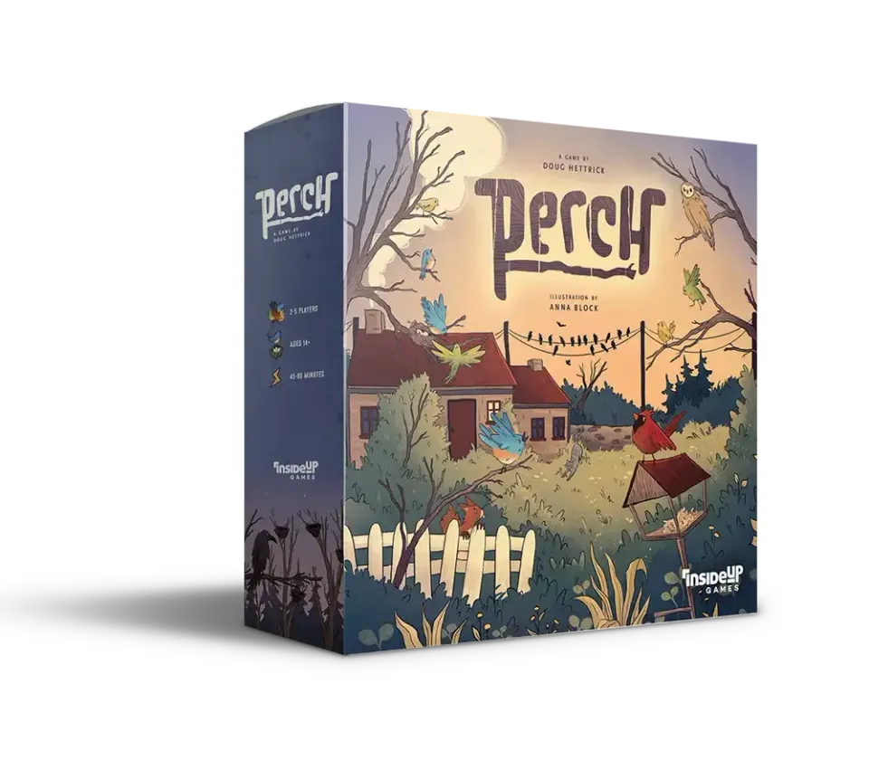 Inside Up Games Perch jeu de société base oiseaux