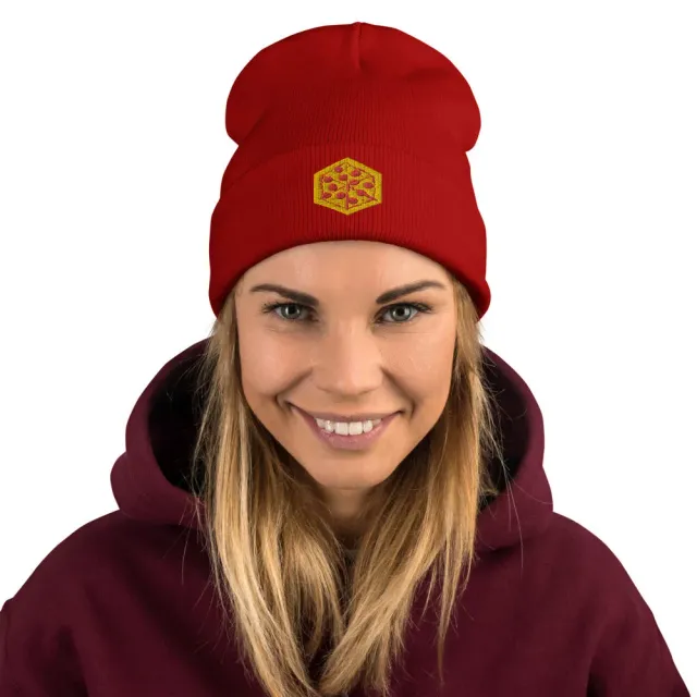 Leder Games Fort bonnet noir brodé taille unique coton