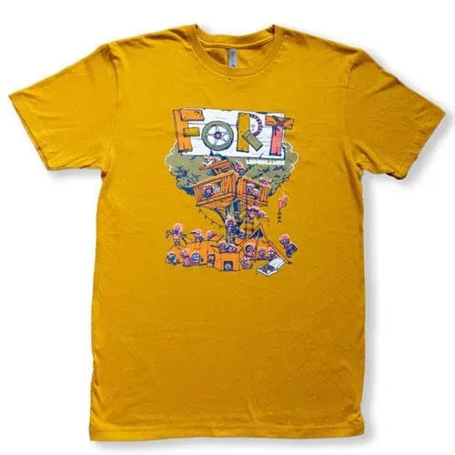 Leder Games Fort tee XS 100% coton coupe unisexe