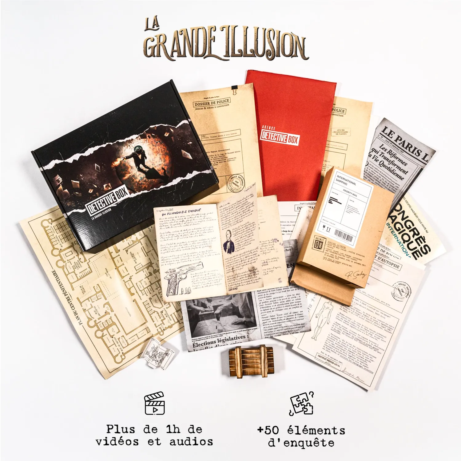Detective Box Pack 3 enquêtes jeu enquête 3 aventures