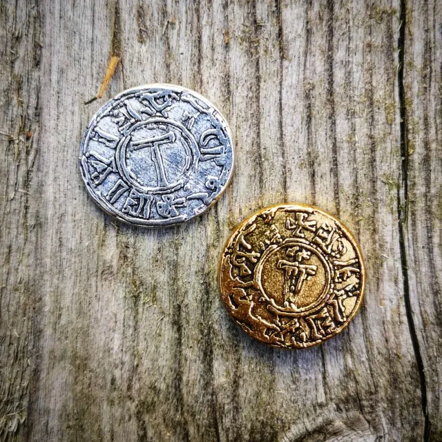 ION Game Design Pax Viking pièces métal 80 coins Silfr Gull