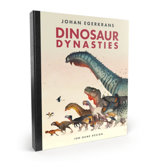 ION Game Design Dinosaur Dynasties Book livre jeu anglais