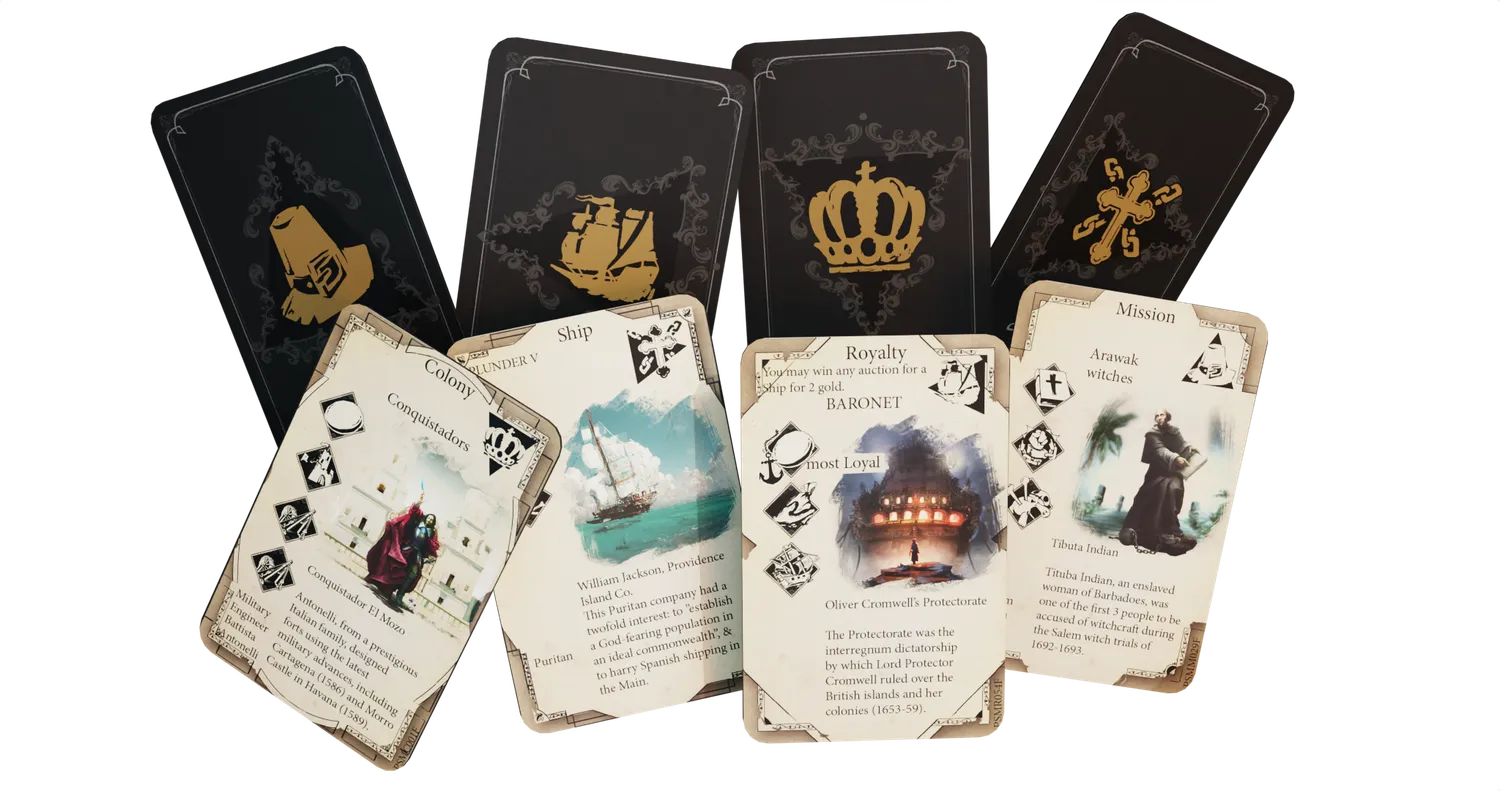 ION Game Design Pax Hispanica jeu de société pirates World Book