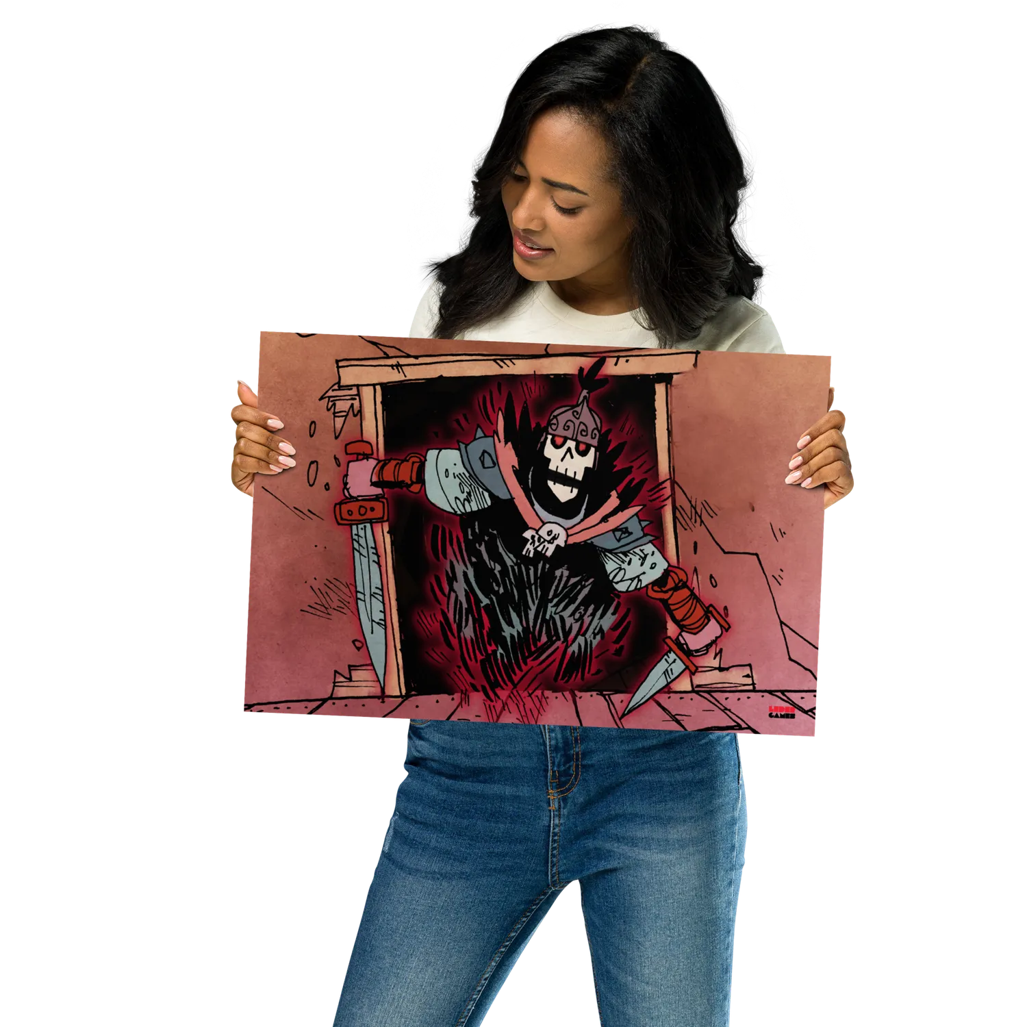 Leder Games Vast Haunted Hallways affiche 12x18 premium
