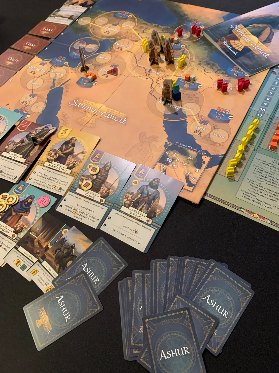 ION Game Design Sammu-ramat jeu de société coopératif