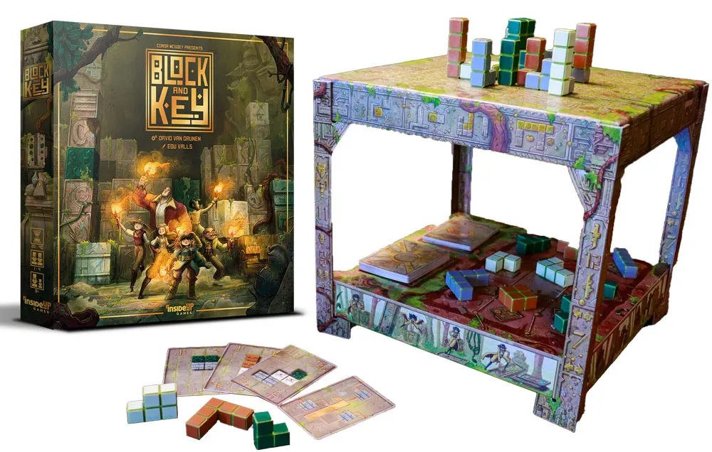Inside Up Games Block and Key jeu de société 3D