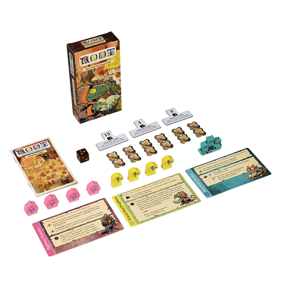 Leder Games Root Riverfolk Hirelings Pack extension
