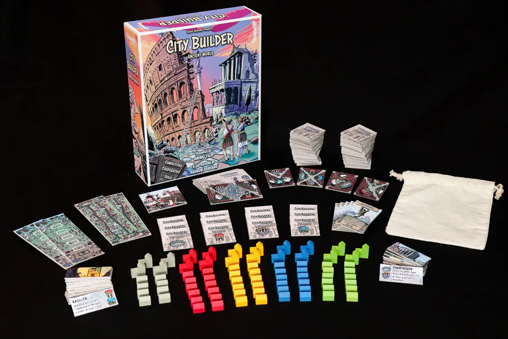Inside Up Games City Builder Ancient World jeu de société antique