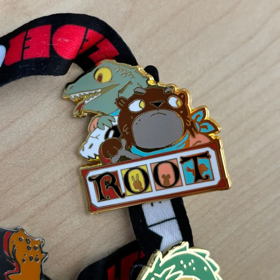 Leder Games Root Riverfolk pin's portrait loutre