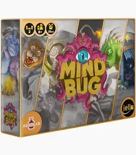 Mindbug jeu de cartes duel 2 joueurs créatures