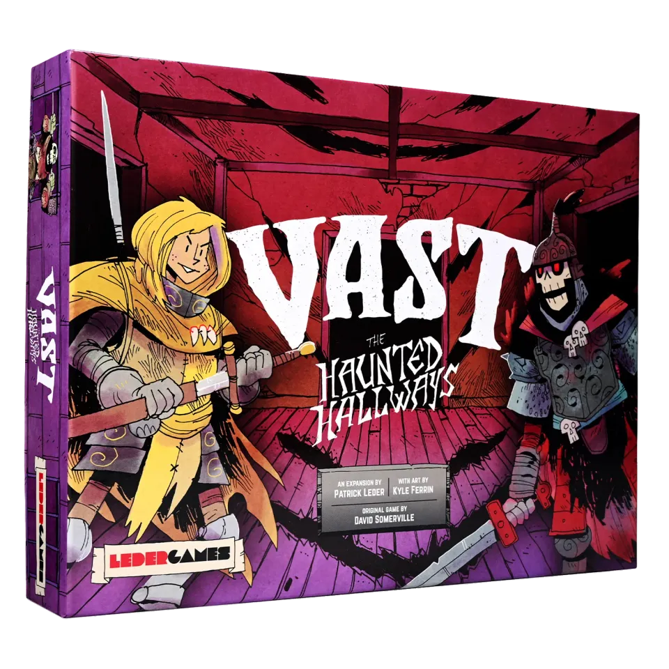 Leder Games Vast Haunted Hallways extension jeu + meeples bois