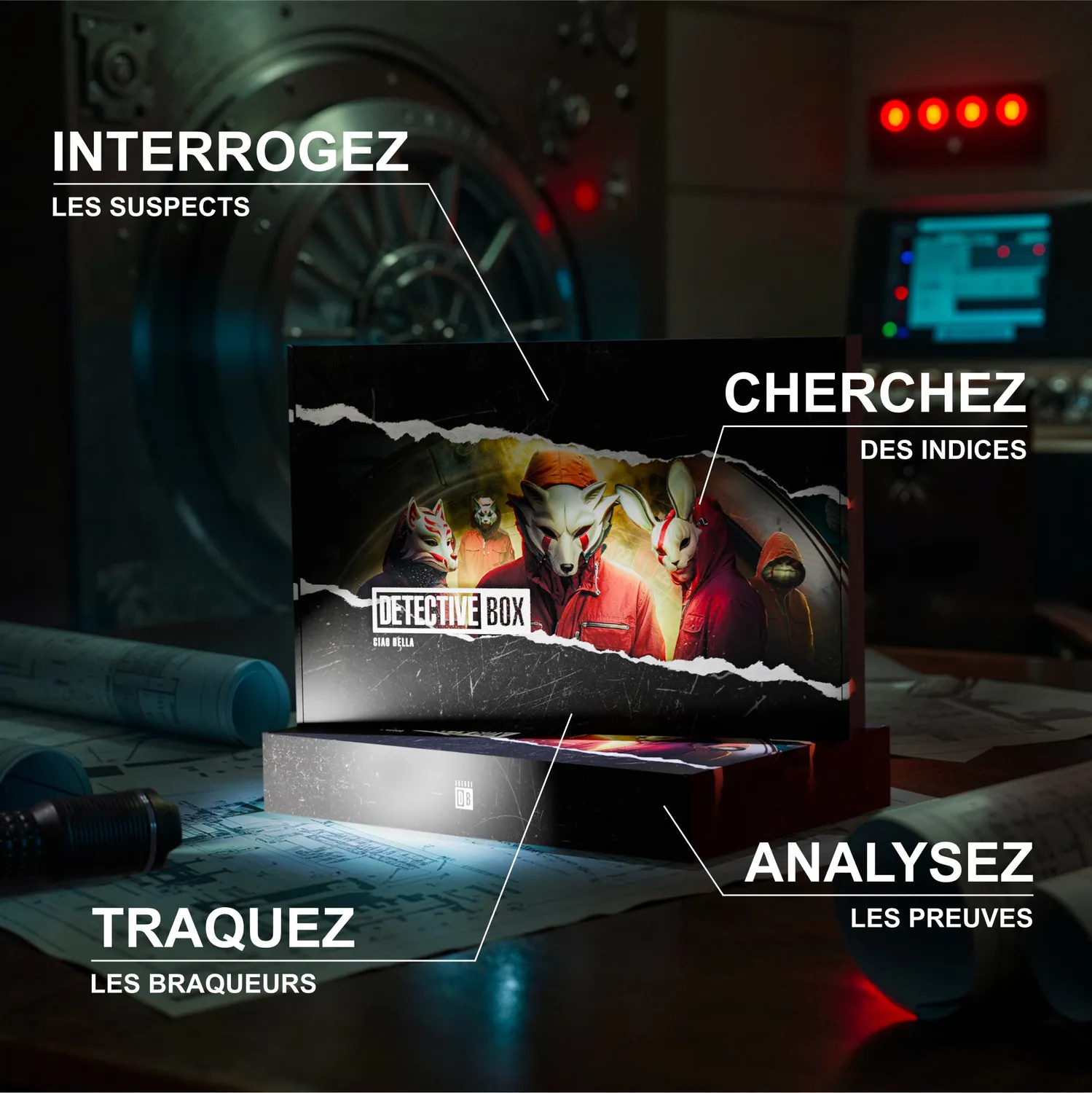 Detective Box Pack 3 enquêtes jeu enquête 3 aventures
