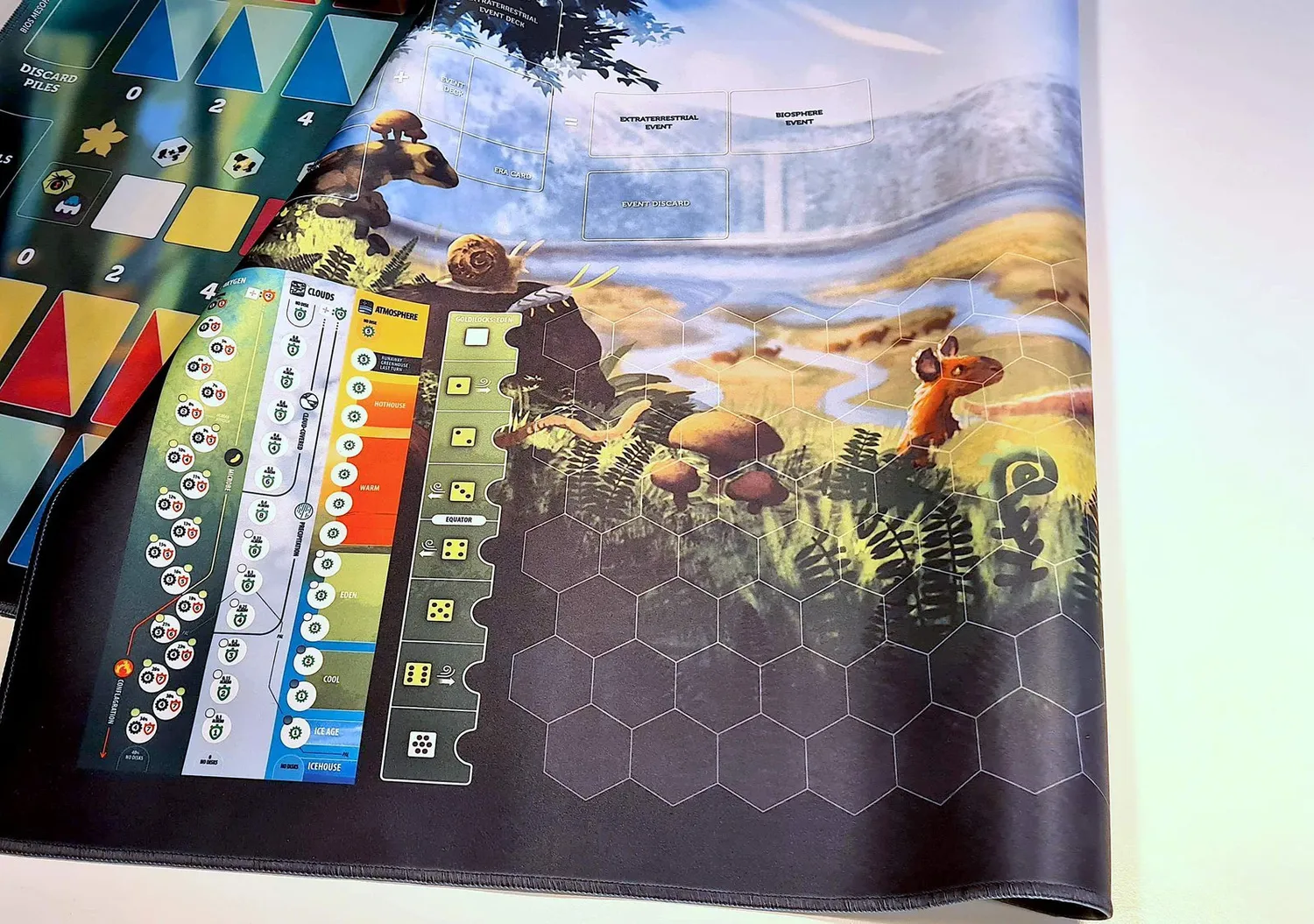 ION Game Design Bios Mesofauna Megafauna tapis néoprène double face