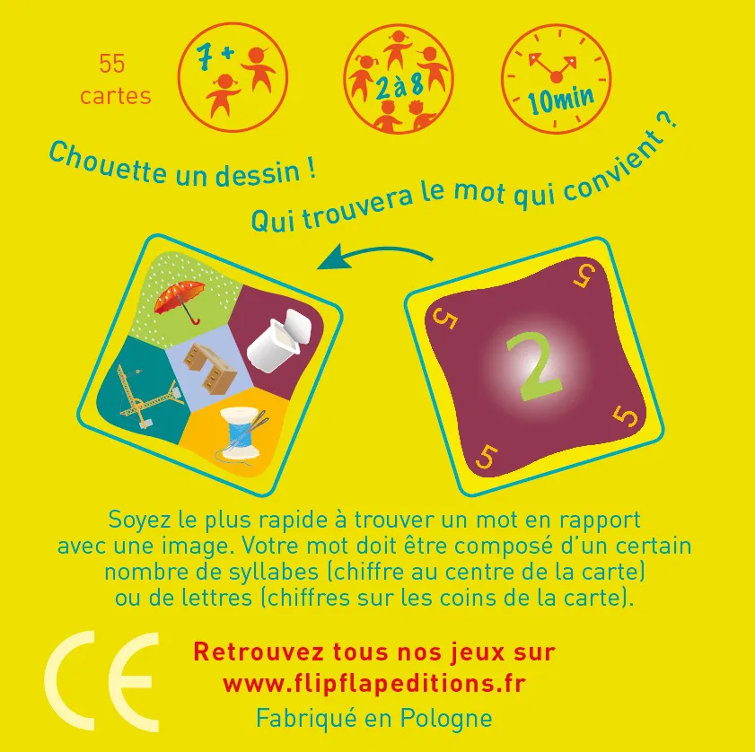 Flip Flap Pile Poil jeu de cartes rapidite