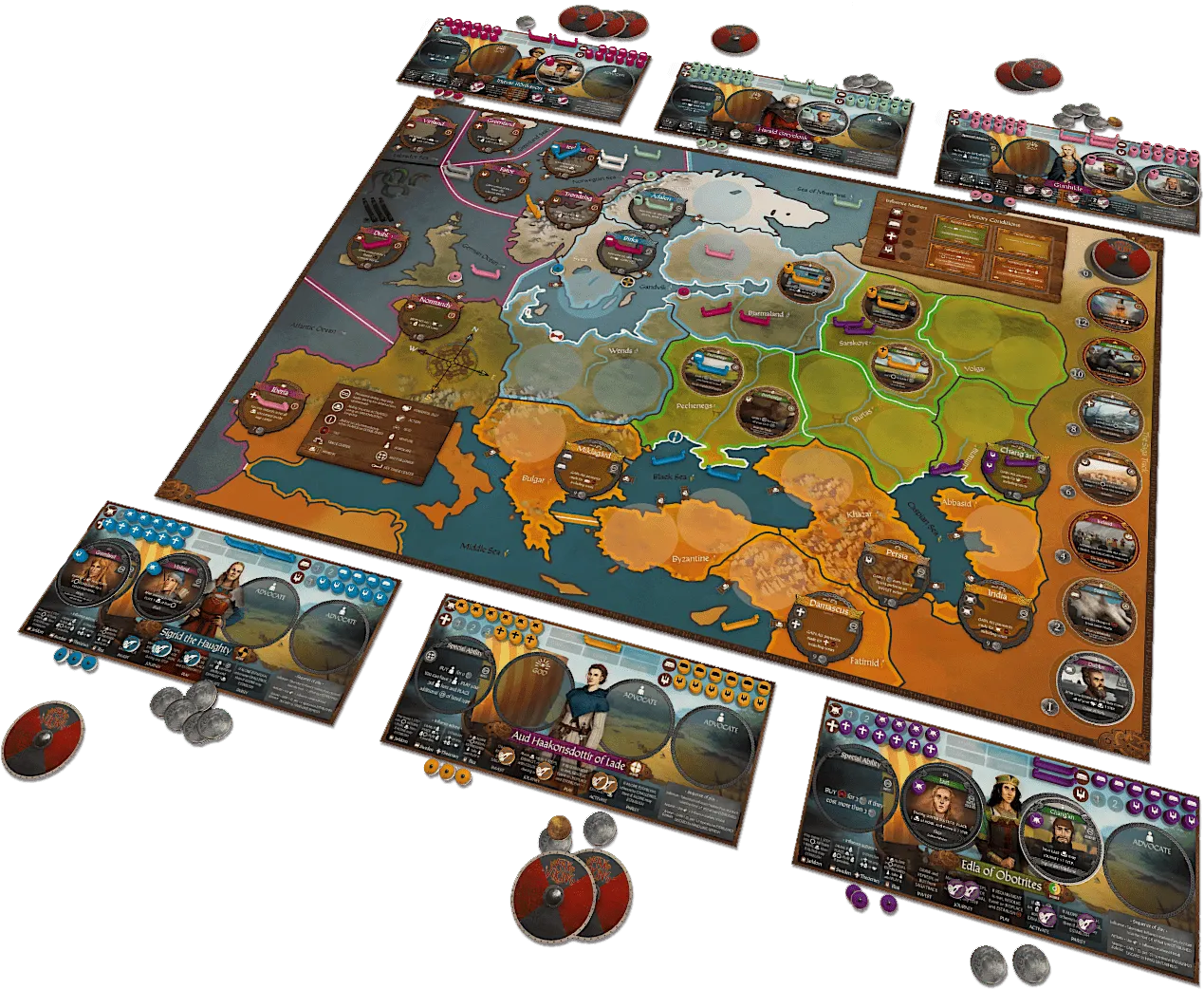 ION Game Design Pax Viking jeu de société stratégie cartes