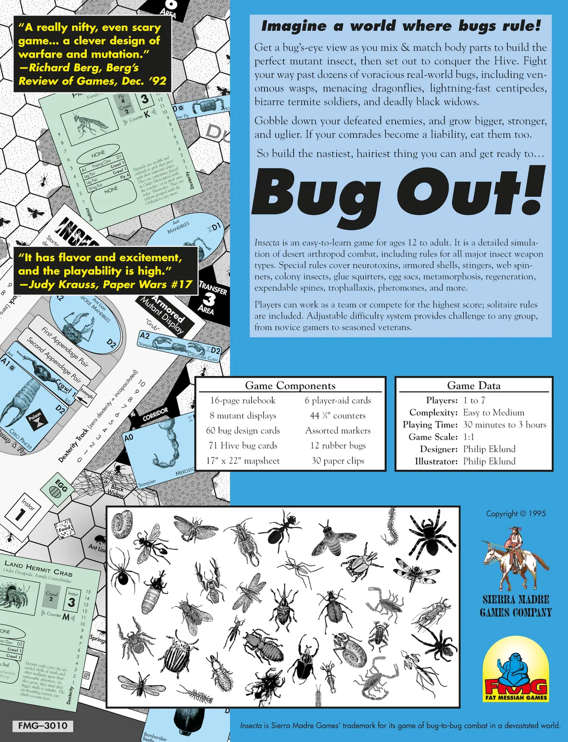 ION Game Design Insecta Facsimile jeu de plateau numéroté